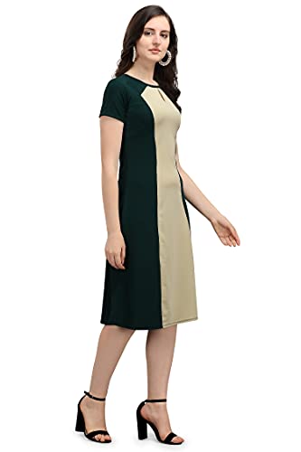 Image of PURVAJA Women's Fit & Flare Knee-Length Dress