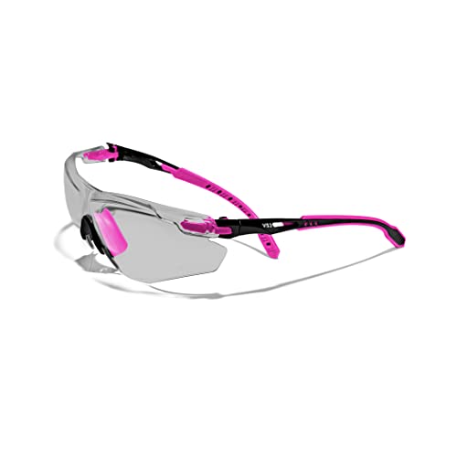 Optifense™ Vs3 Anti Fog, Premium Clear/Tinted Safety Glasses, Ansi Z87+, (Pink Frame, Tinted Lens) #TOP1