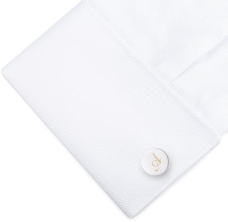 HONEY BEAR Hochzeits-Manschettenknopf Set - Oval Mit Krawattenklammer In Silber