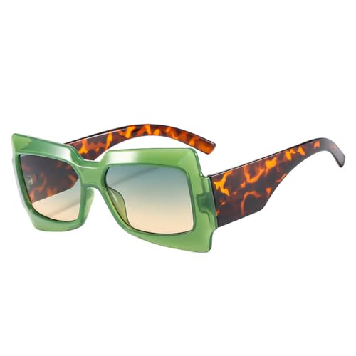 Lunettes de soleil carrées protection UV400 totale avec verres dégradés pour hommes et femmes