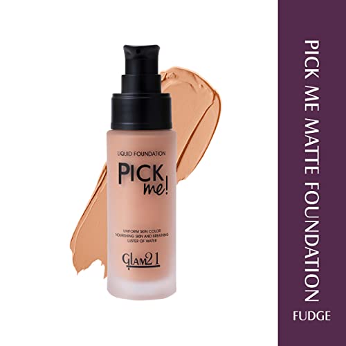 Image of Glam21, Pick Me! Matte Foundation for Non-sticky Instant Spotless Glow with Long Day Matte Coverage | Increase Skin Breathability | F6514, Shade-05