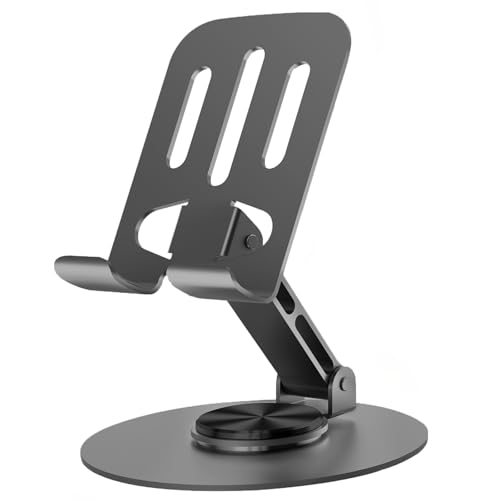 Lusosh Universal Metal Cell Phone Stand, Multi-Angel Adjustable 360° Rotation