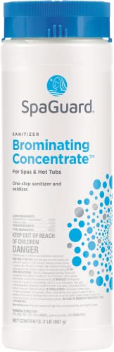 Spaguard Brominating Concentrate 2Lb With Leisurequip Scumboat & Leisurequip Hot Tub Care Log Book (2Lb) #TOP1