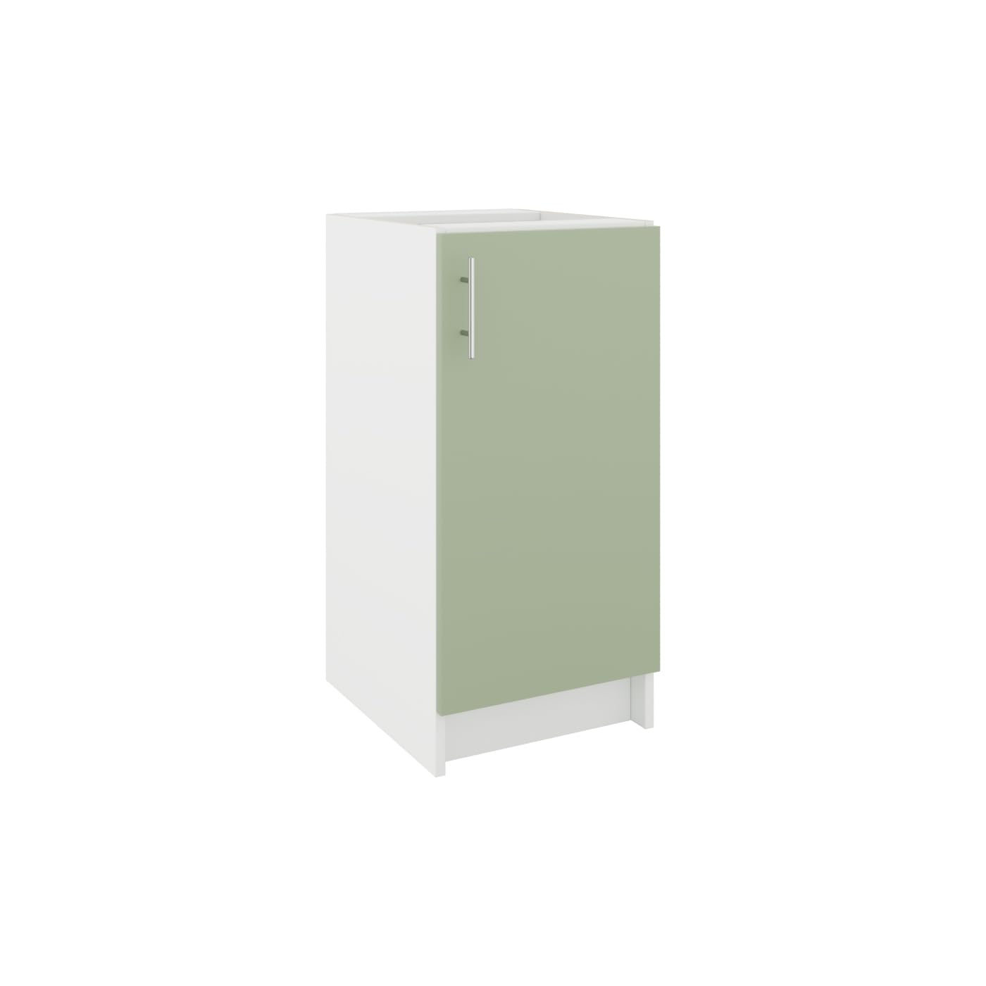 JD Greta Fixed Height 400mm Kitchen Base Cabinet Floor Unit (Without Worktop) โ Sage Green Matt