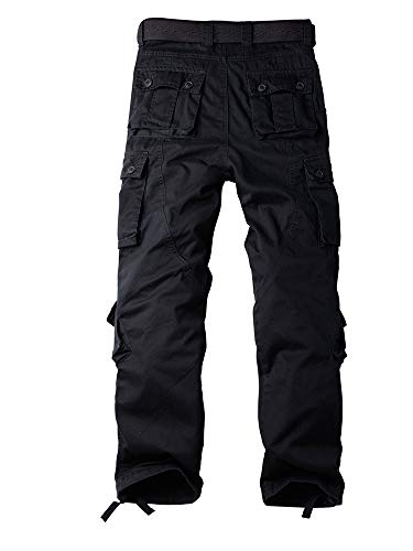 Alfiudad Womens Cargo Pants With Pockets, Women's Casual Military Army Hiking Combat Tactical Work Pants Trousers,Black,29(Us 8) #TOP1