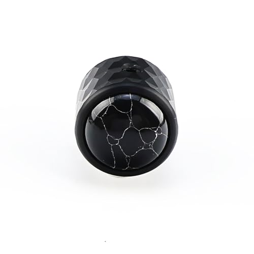 OVSAL 3Pcs Dome Aluminum Alloy Guitar Control Knobs 6.5mm（1/4"） Potentiometer Shaft Metal Volume Tone Knobs for Electric Bass Guitar Replacement Parts (Phantom Black Eye Finish) by OVSAL - Image 4