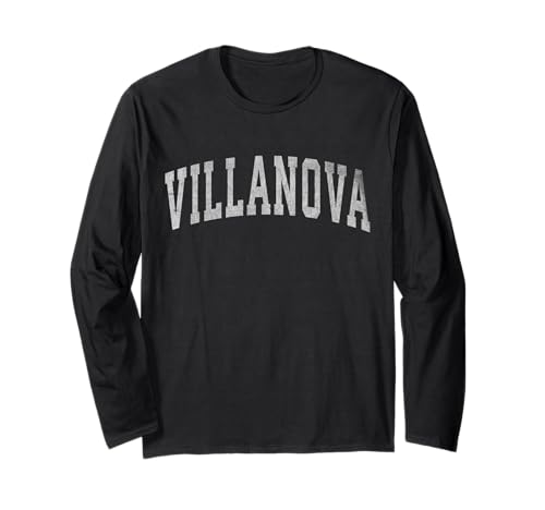 Villanova Nombre Vintage Retro Regalo Hombres Mujeres Niño Niña Manga Larga