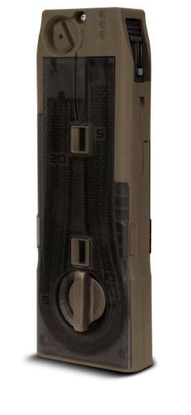 Planet Eclipse EMEK EMF100 / DYE Dam CF20 Magazin Paintball Mag Mags - Earth braun tan