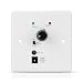 In-Wall Bluetooth Audio Receiver Wall Plate - BT Wireless Music Adapter Stereo Amplifier Wall Plate w/ Volume Control, 3.5mm Headphone Jack AUX Input Module for Sound Systems Home Theater Integration
