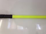 FARBE NEONGELB Carmesin Kontaktstock mit Seil für die Bodenarbeit Neongelb 120 cm Reitstick Finesse-Stick Pferde Kontaktstock mit Lederschlappe Neongelb