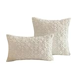 Gyios weihnachtsschmuck 2pcs Weihnachtskissenbedeckung Kissenbedeckung Für Wohnzimmersofa Weiche Kissen Home Weihnachten (kissenkerne Sind Nicht Enthalten)-50x50 cm c