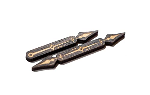 Path Tokens for Arkham Horror LCG – 15 Both Ways & 10 One Way Wooden Tokens – Compatible Premium Game Accessory – Strata Strike