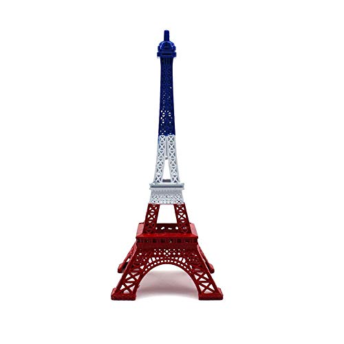 joizo 1PC Mini Ornements Tour Eiffel 18 CM en Fer forgé Statue de Construction Miniature Paysage Monde Modèle Tour Eiffel Décoration (M)