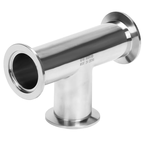Image of DERNORD KF-40 Tee 3 way Vacuum Fittings Stainless Steel 304 Pipe Fittings