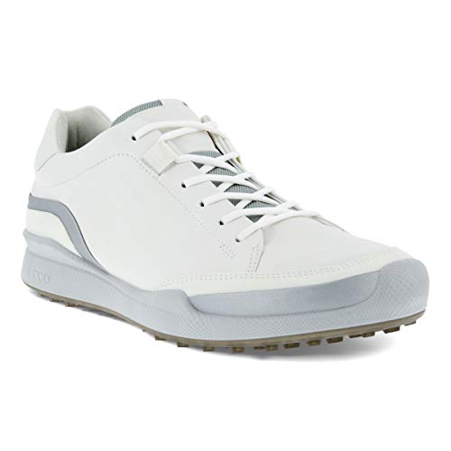 Ecco Men's Biom Hybrid Hydromax Water-Resistant Golf Shoe, White/Silver Metallic/White, 11-11.5 #TOP6