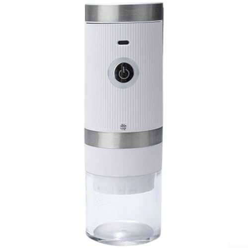 SiSinkal Molinillo de café eléctrico portátil recargable por USB, tamaño de molienda ajustable de grueso a fino para espresso para prensa francesa, viajes al aire libre, parada automática de un toque
