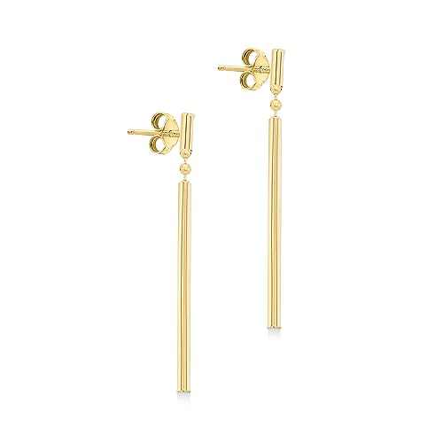 Amazon Essentials Pendientes Colgantes Con Barra De Oro Amarillo De 9 Quilates Previamente Amazon Collection Amazon Essentials Pendientes Colgantes Con Barra De Oro Amarillo De 9 Quilates Previamente Amazon Collection