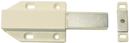 15-Pack Magnetic Push-to-Open Touch Latches – Spring-Loaded Cabinet Door Catches For Handle-Free Cabinets, Drawers & Wardrobes (White)