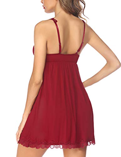 Image of Avidlove Women Sexy Sleepwear Lace Chemise Nightgown Full Slip Babydoll Sleepwear
