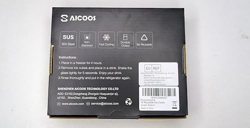 Saicoos 16 Pack Reusable Stainless Steel Ice Cubes For Drinks thumb #6