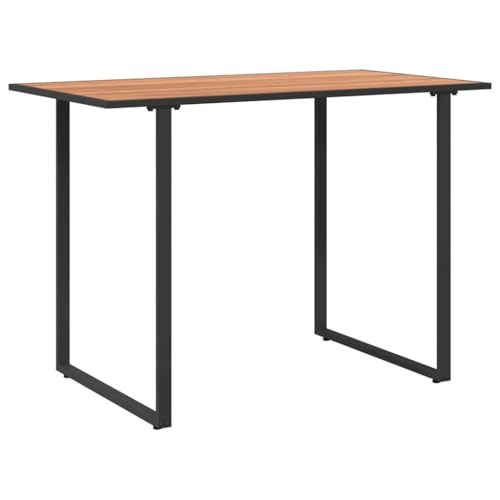 Meuble d'exterieur acier anthracite et table acacia résistant aux intemperies - 6
