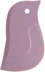 1 raspador macio em forma de pinguim rosa – ferramenta de limpeza de cozinha multifuncional para limpar gordura e assar, adequada para remover pia, resíduos de bancada, frigideiras e tigelas