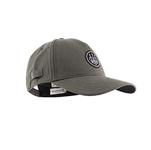 Beretta Kappe Patch Cap Grün Logo schwarzer Gummi Patch