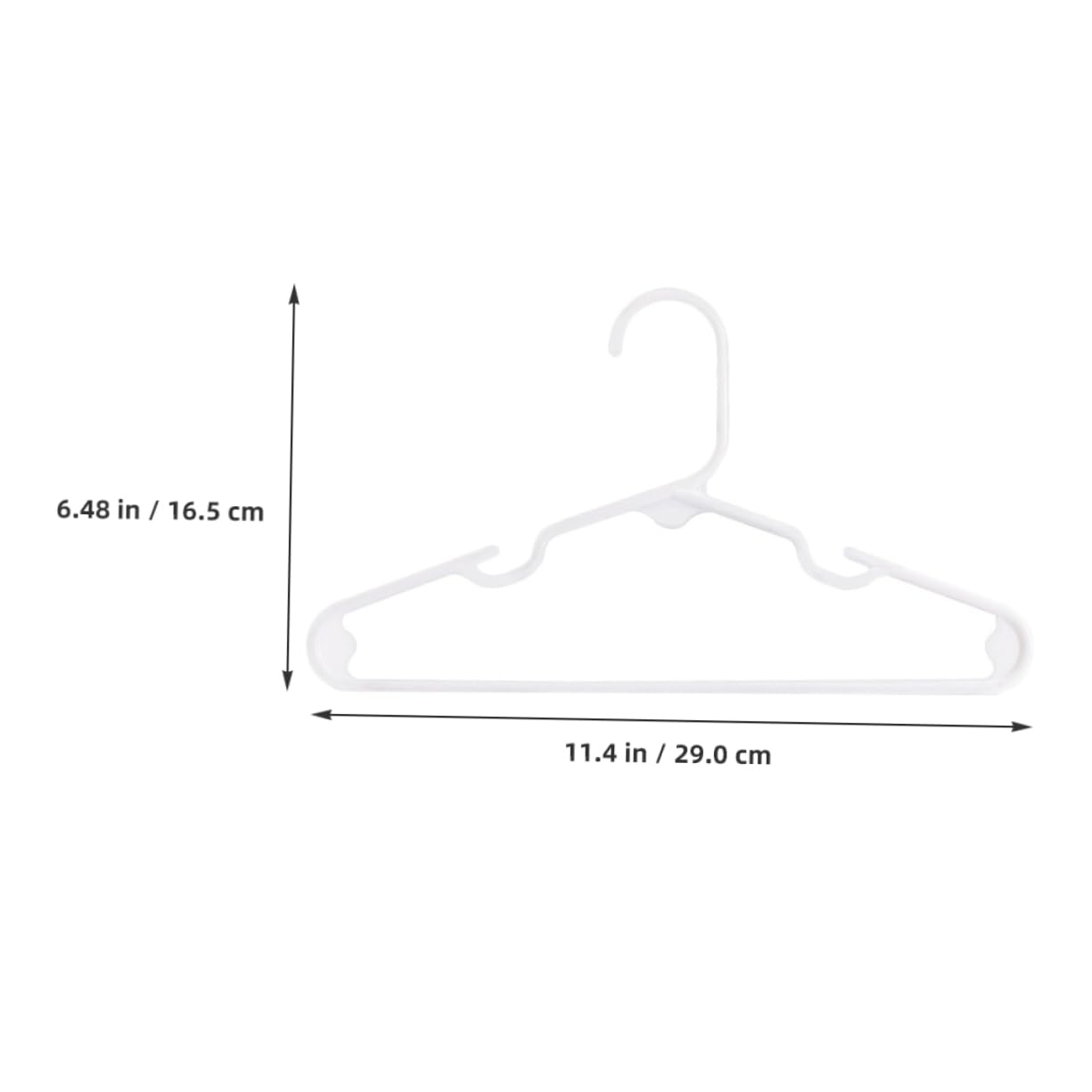HEALLILY Wardrobe Hangers 20pcs Home Hangers for Boys and Girls Plastic Skid-Resistant View