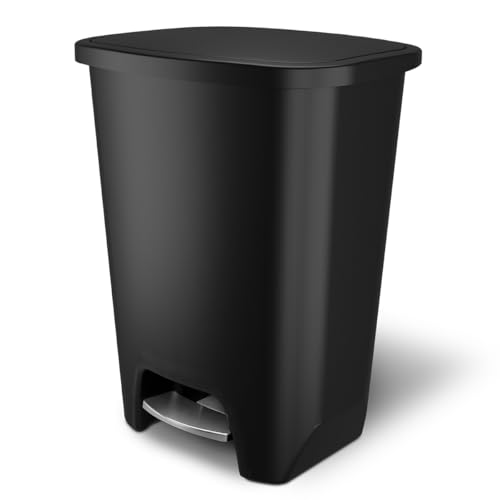 Glad Premium 20 Gallon Trash Can with Clorox Odor Protection | Plastic Kitchen Waste Bin | Hands...
