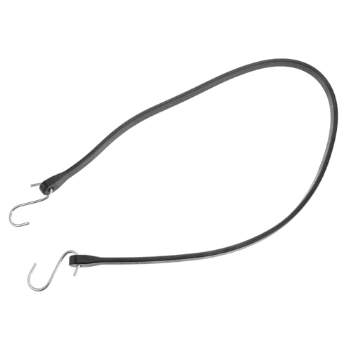 IMIKEYA Correa de Goma Elástica Resistente con Doble Gancho para Camiones y Remolques Sujeción Segura de Carga y Toldos para Vehículos y Autocaravanas