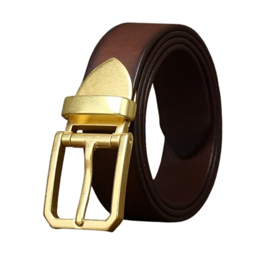 Ceinture vintage en cuir de vachette pleine fleur au charme authentique et intemporel