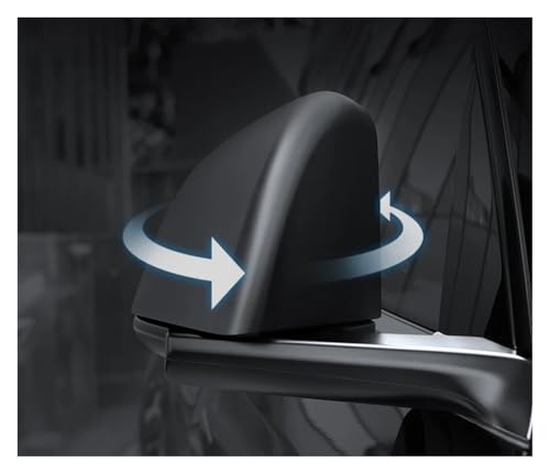 Rétroviseur Tesla Model Y rayé ? Solution capuchon ABS noir mat masquage défauts - 6