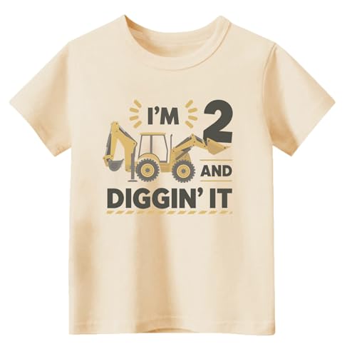 Image of Toddler Boys Girls 2nd Birthday Shirt Outfit for Kids Two Years Old Birthday Gift for Party Short Sleeve Tshirt