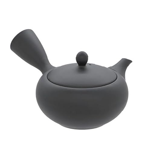 常滑焼 急須 6-449 高資 16号黒泥浅丸細急須 290ml 細(ささめ) 煎茶 日本製 箱入り
