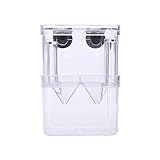 Caja grande de acrílico para cría de peces, caja de criador de acuario, incubadora de aislamiento doble V7Y4 S/L, suministros para mascotas Guppies acuario