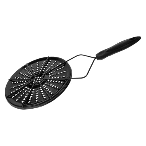 Alipis Difusor de Calor Esmaltado para Cocina Doméstica, Placa Adaptadora de Inducción Negra, Distribuidor Uniforme de Calor para Gas y Cocinas Eléctricas, Uso en Ollas y Sartenes