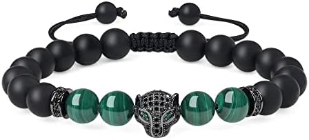 COAI Leopard Matte Onyx Stone Bracelet