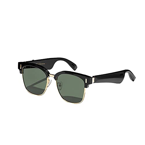 Huike Bluetooth Blaulichtfilter Brille Audiobrille, Open Ear Surround Sound, Bluetooth Sonnenbrille, Audio Sonnenbrille, Klare Anrufqualität Austauschbare Brillengläser (Sonnenbrille) Cover