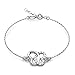 butterfly Filles Argent Bracelet Vrai Papillon Clair Longueur Réglable Pochette à Bijoux Cadeau de Baptême