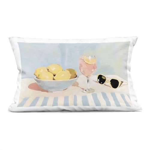 Stupell Industries - Aperol & Summer Lemons Indoor Pillow, 14