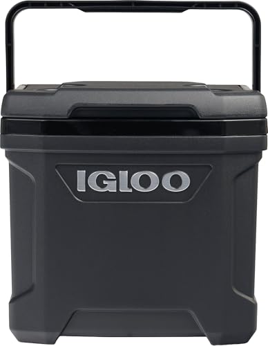 Image of Igloos Cooler Hard-Sided Ice Chest, Insulated Portable Cooler, Heavy-Duty, Leak-Resistant Lid, Lightweight Ergonomic Handle