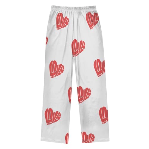 Love Image Boys Pants Boys Athletic Pants Long Pant for Boywith Pockets Wide-Leg Size 6-14Y2