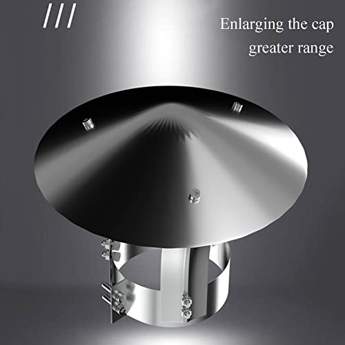 Chapeau de cheminée conique couvercle ventilation toit extracteur ajustable - 4
