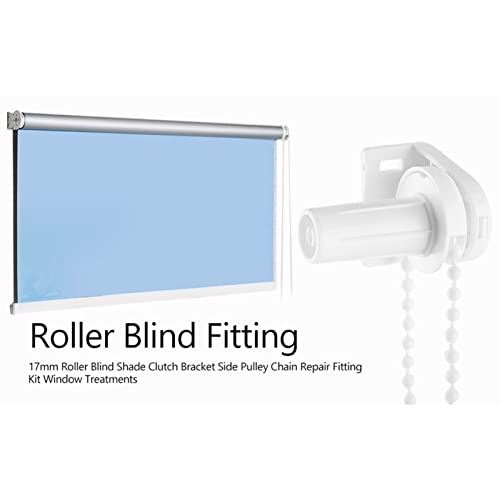 Nimomo Plastic Roller Blind Fitting Repair Kit, 17mm Roller Blind Shade Clutch Bracket Side Pulley Chain Repair Fitting Kit Window Treatments - Image 2