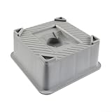 Schwere Wohnmobil-Nivellierpads 25x25 cm aus robustem PP, rutschfeste Unterlage für Anhänger- und Wohnwagenstützen, Tragkraft 3000 kg, ideal für Camping und Stellplätze