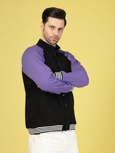 Image of Rigo Varsity Jacket for Men | Streetwear Varsity Jacket | Puff Print Varsity Jacket | Oversized Varsity Jacket for Men