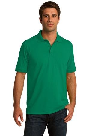 Port & Company Men's Big And Tall Knit Polo Jersey X-Large Tall- Kelly