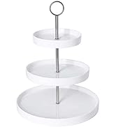 Sweese 734.101 3-Tier Porcelain Cupcake Stand, Tiered Dessert Stand, Cake Stand - White Porcelain...