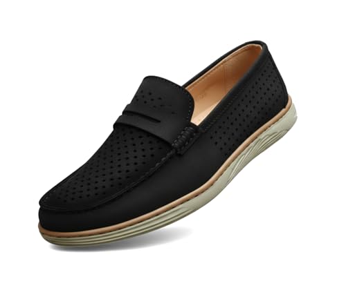 Image of Kraasa Men Denim Causal Loafers | Premium Breathable Upper | Driving Loafers | Lighweight Slip-On's | Soft Cushioned Insole | Super Flexible, Comfortable for Men