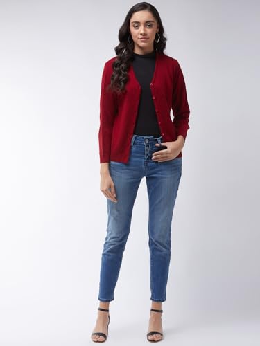Image of Pivl Womens Winter Season V Neck Full Sleeves Sweater /Cardigan